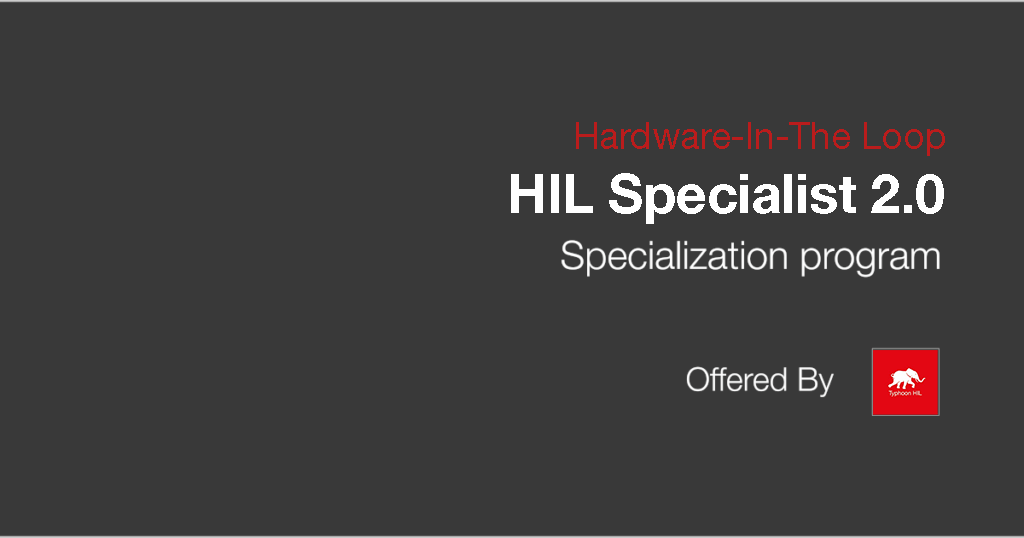 HIL Specialist cover logo
